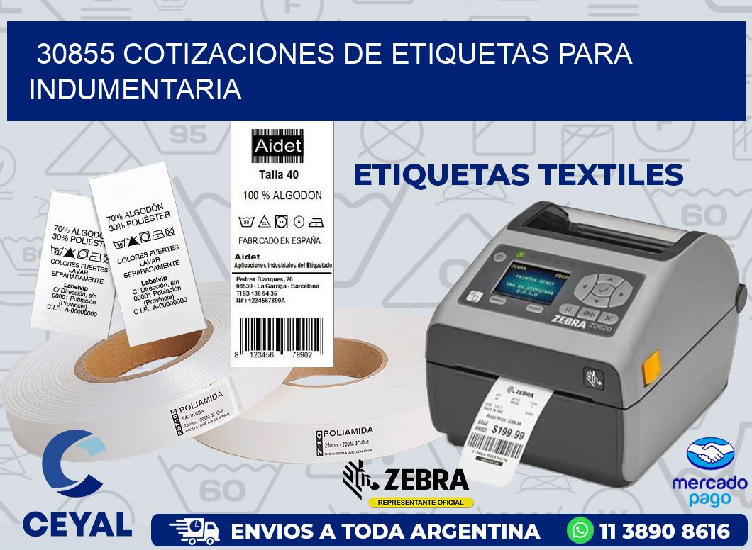 30855 COTIZACIONES DE ETIQUETAS PARA INDUMENTARIA