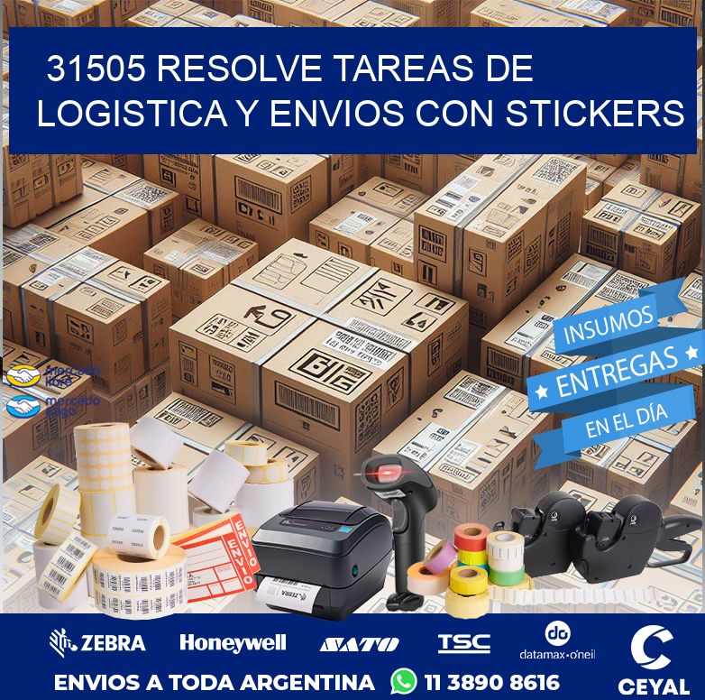 31505 RESOLVE TAREAS DE LOGISTICA Y ENVIOS CON STICKERS