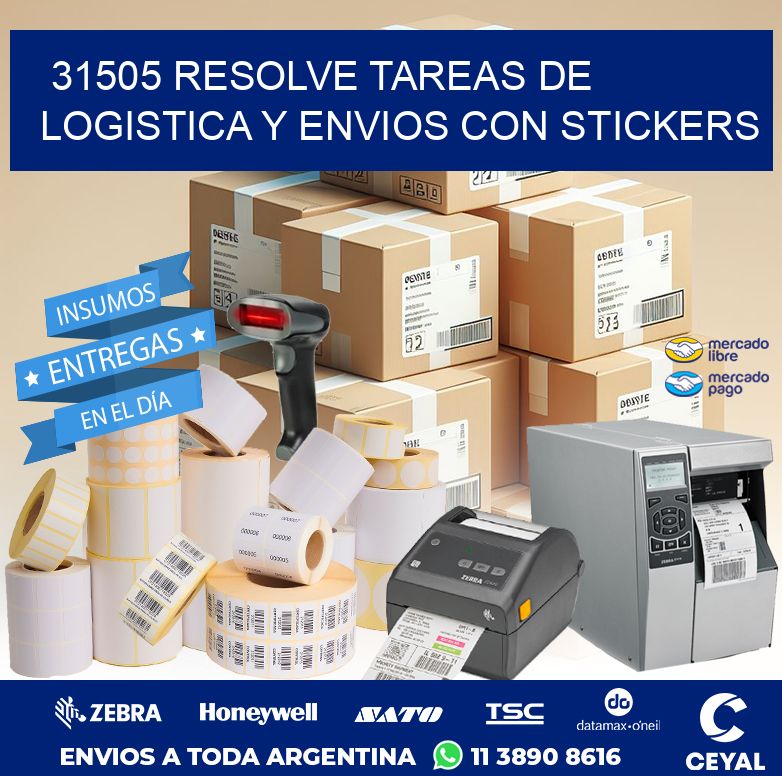 31505 RESOLVE TAREAS DE LOGISTICA Y ENVIOS CON STICKERS