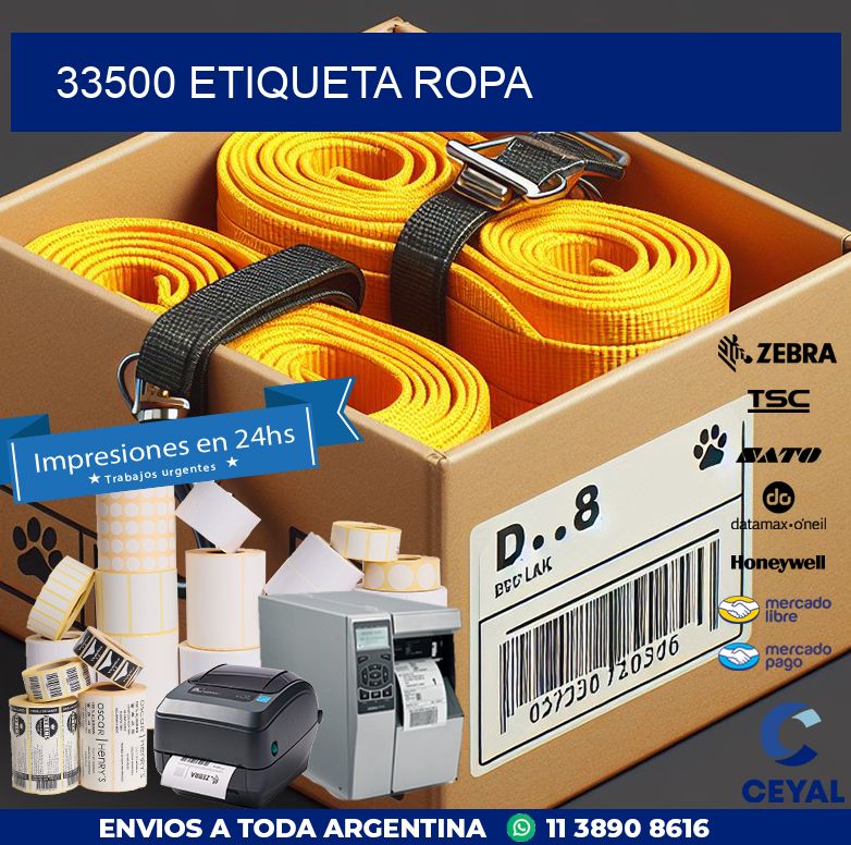 33500 ETIQUETA ROPA