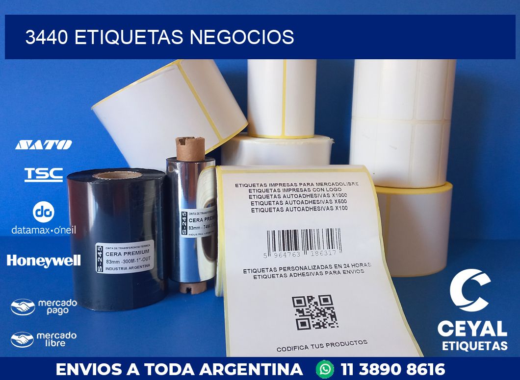 3440 ETIQUETAS NEGOCIOS