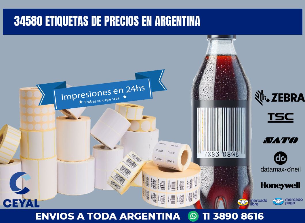 34580 ETIQUETAS DE PRECIOS EN ARGENTINA