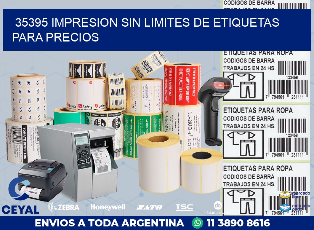 35395 IMPRESION SIN LIMITES DE ETIQUETAS PARA PRECIOS