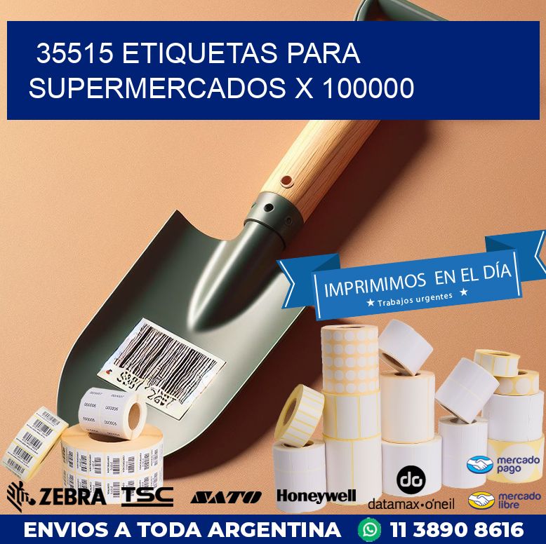 35515 ETIQUETAS PARA SUPERMERCADOS X 100000