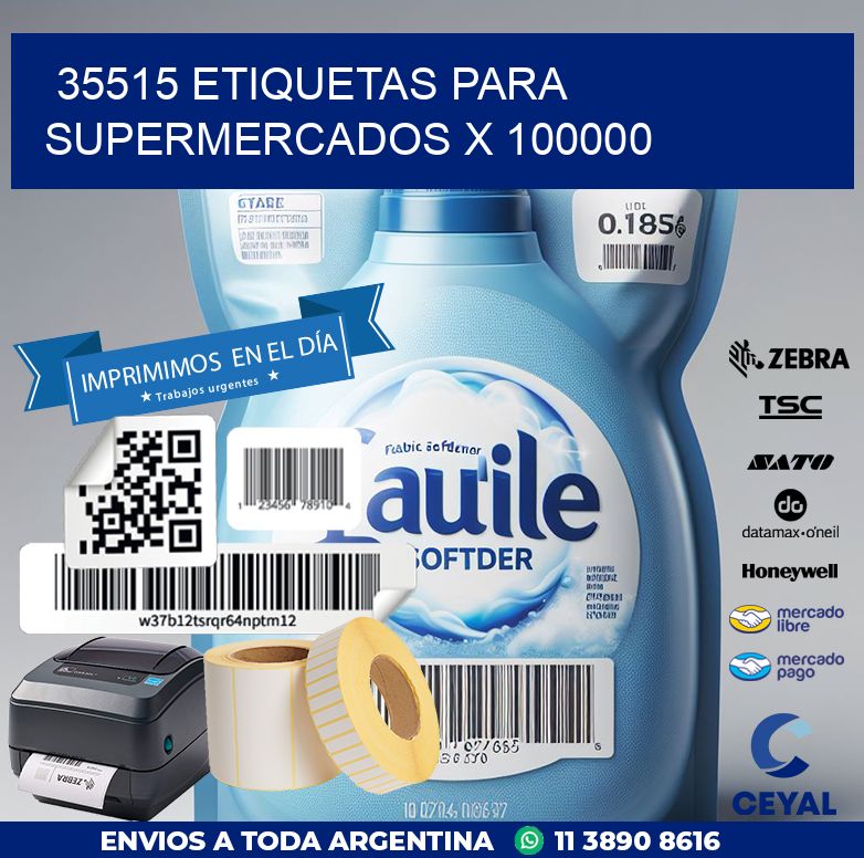 35515 ETIQUETAS PARA SUPERMERCADOS X 100000