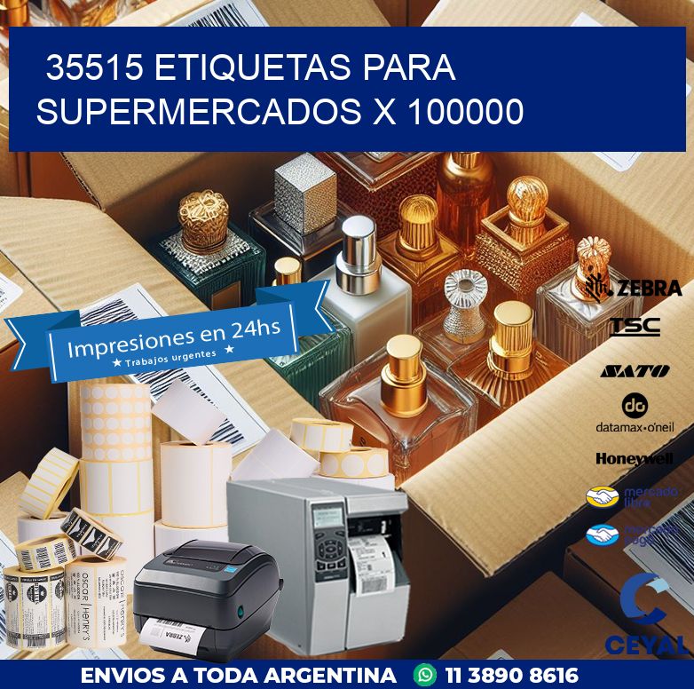 35515 ETIQUETAS PARA SUPERMERCADOS X 100000