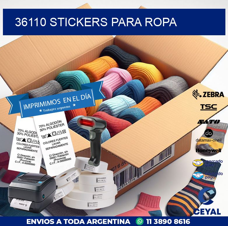 36110 STICKERS PARA ROPA