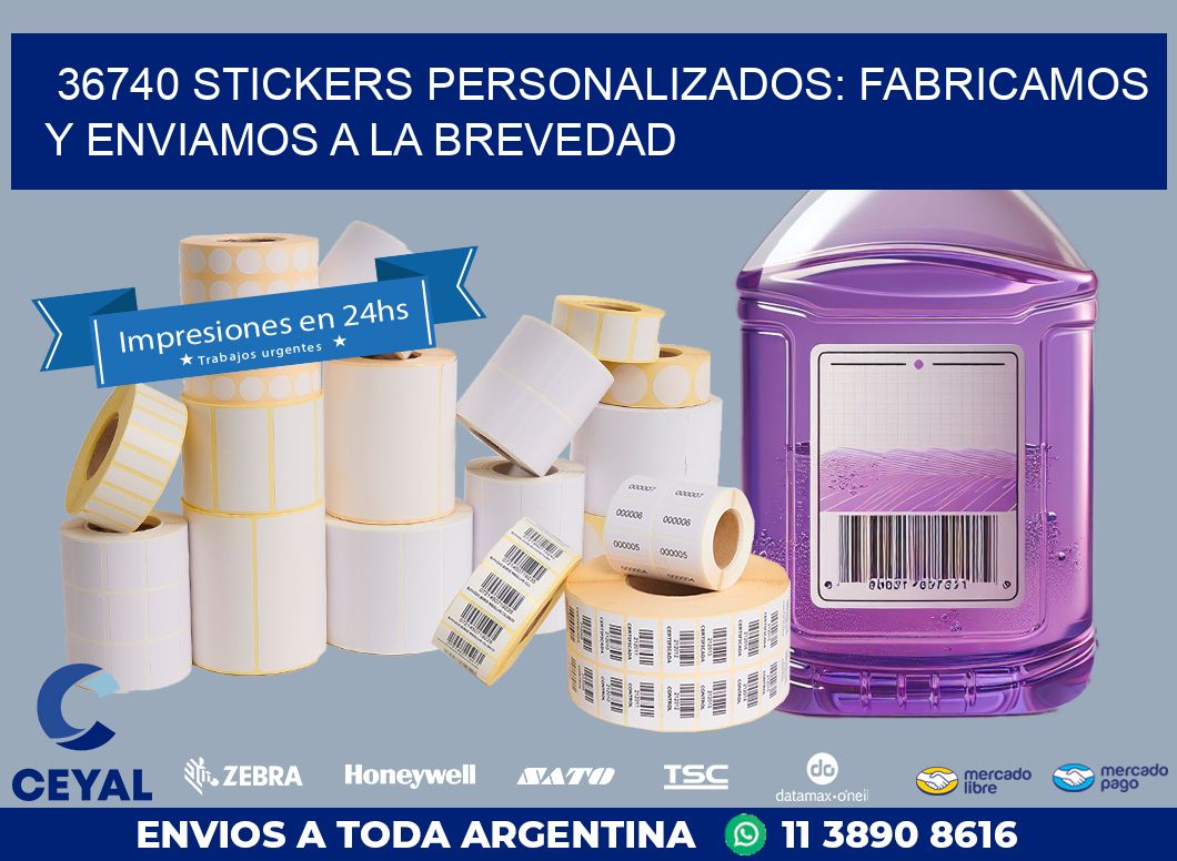 36740 STICKERS PERSONALIZADOS: FABRICAMOS Y ENVIAMOS A LA BREVEDAD