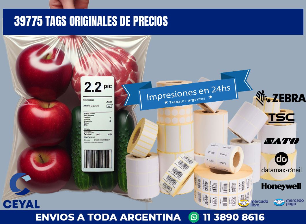 39775 TAGS ORIGINALES DE PRECIOS