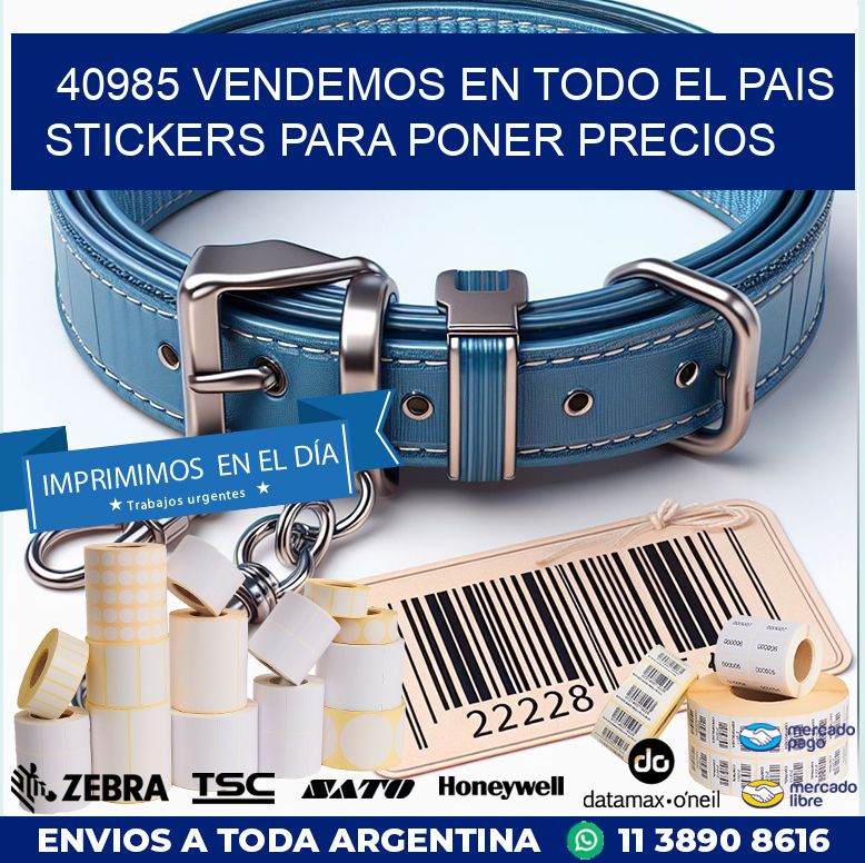 40985 VENDEMOS EN TODO EL PAIS STICKERS PARA PONER PRECIOS