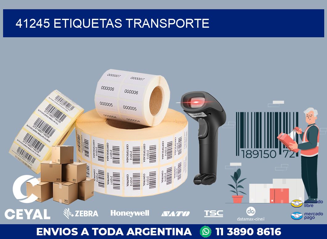 41245 ETIQUETAS TRANSPORTE