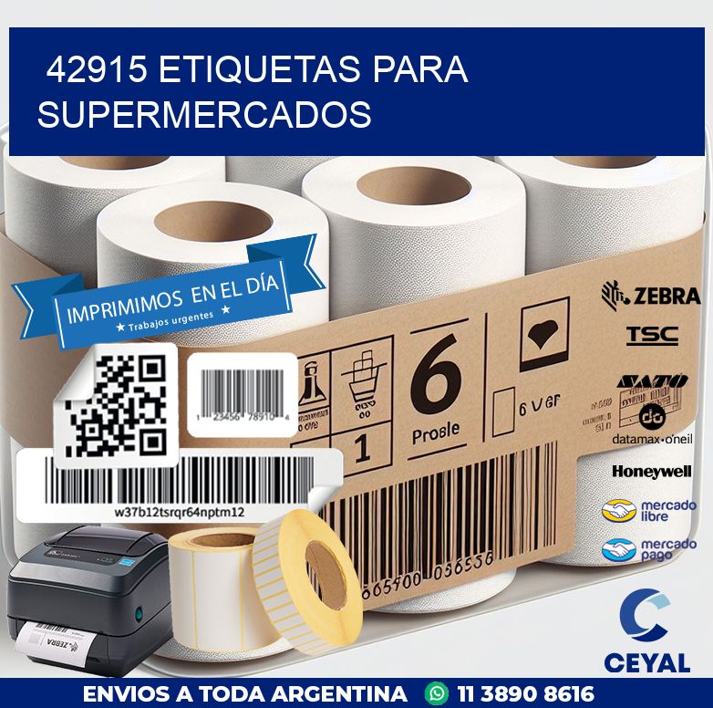 42915 ETIQUETAS PARA SUPERMERCADOS