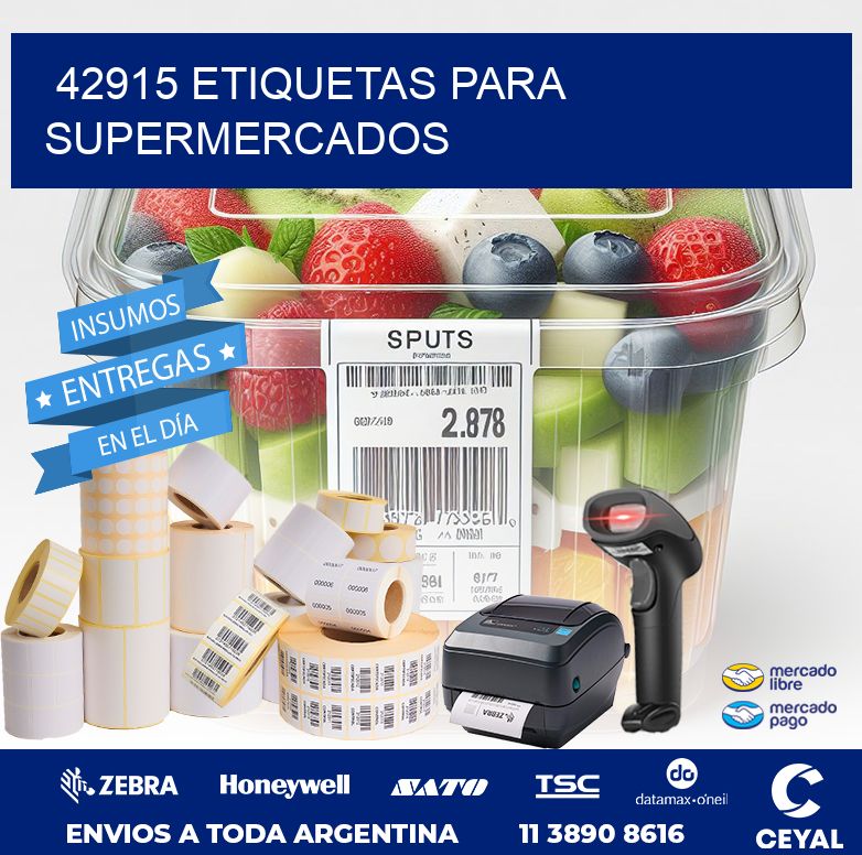 42915 ETIQUETAS PARA SUPERMERCADOS