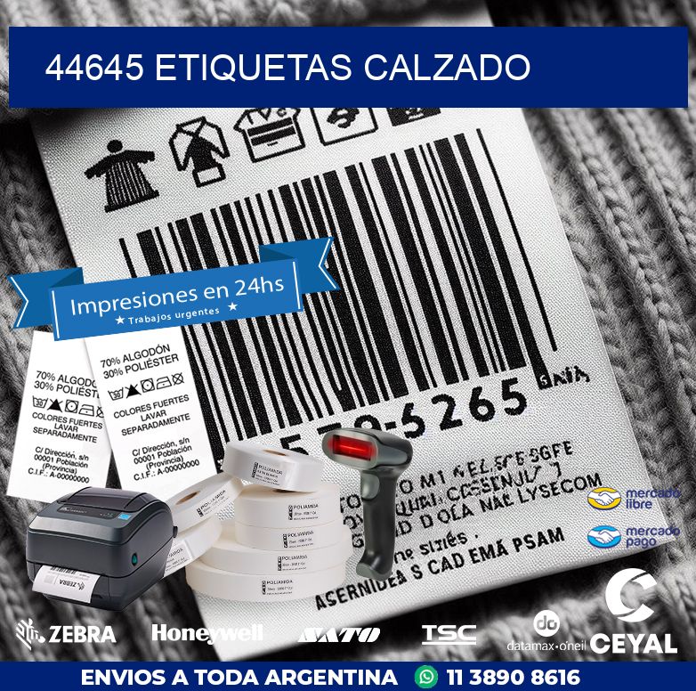 44645 ETIQUETAS CALZADO