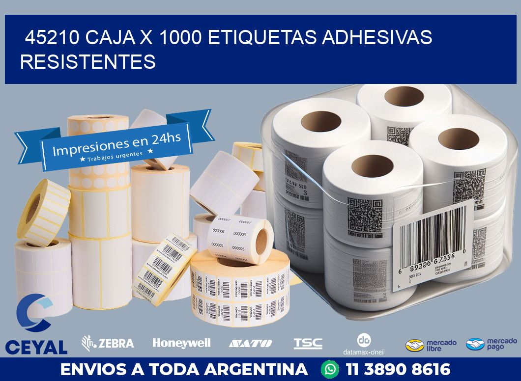 45210 CAJA X 1000 ETIQUETAS ADHESIVAS RESISTENTES