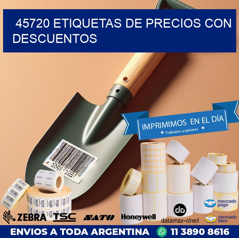 45720 ETIQUETAS DE PRECIOS CON DESCUENTOS