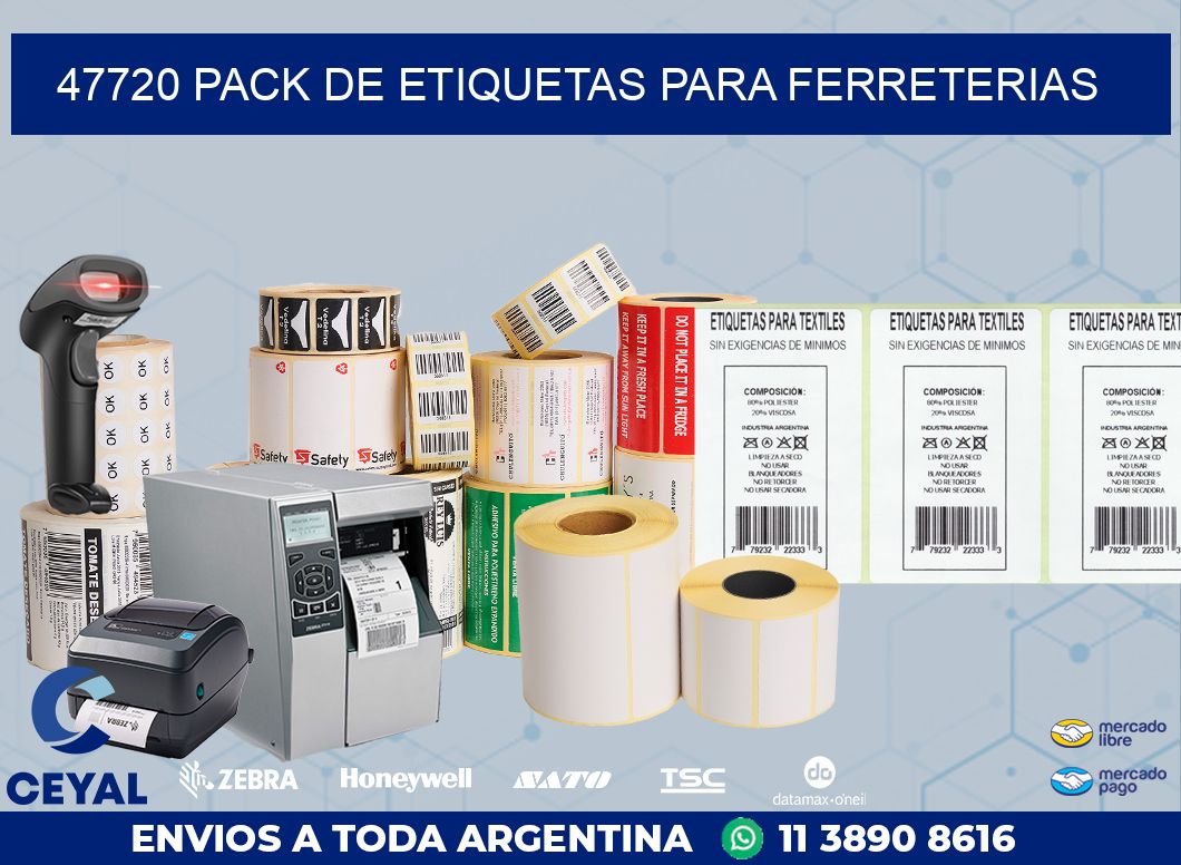 47720 PACK DE ETIQUETAS PARA FERRETERIAS