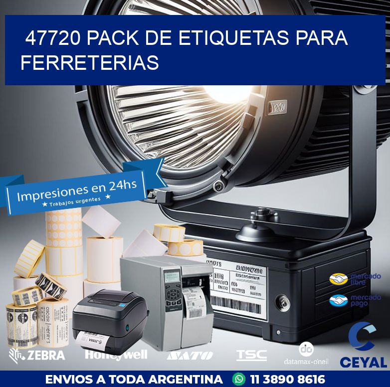 47720 PACK DE ETIQUETAS PARA FERRETERIAS