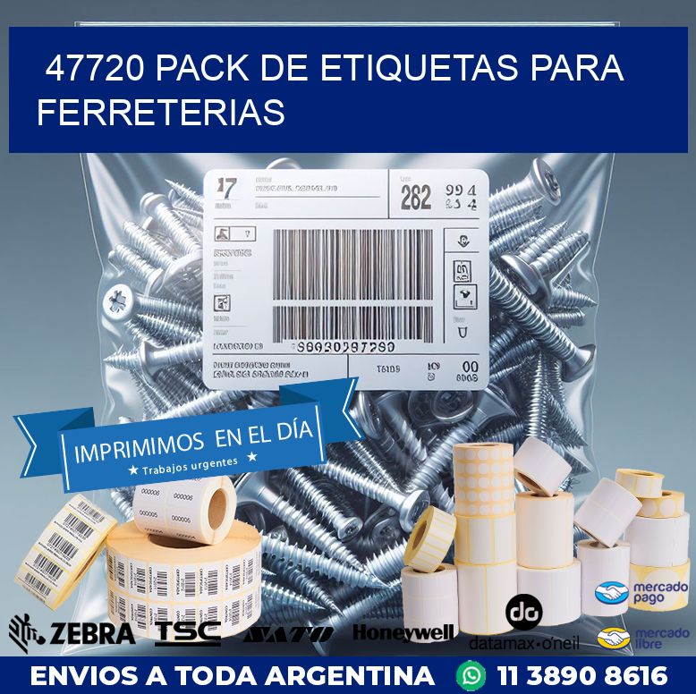 47720 PACK DE ETIQUETAS PARA FERRETERIAS