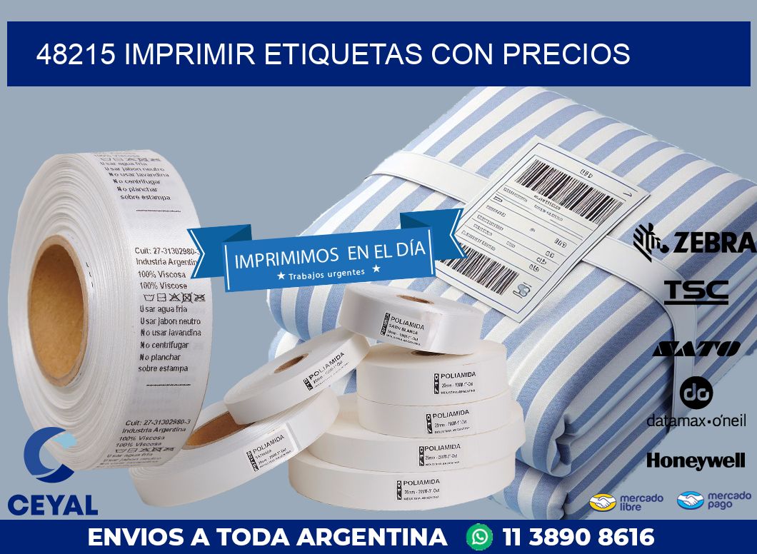 48215 IMPRIMIR ETIQUETAS CON PRECIOS