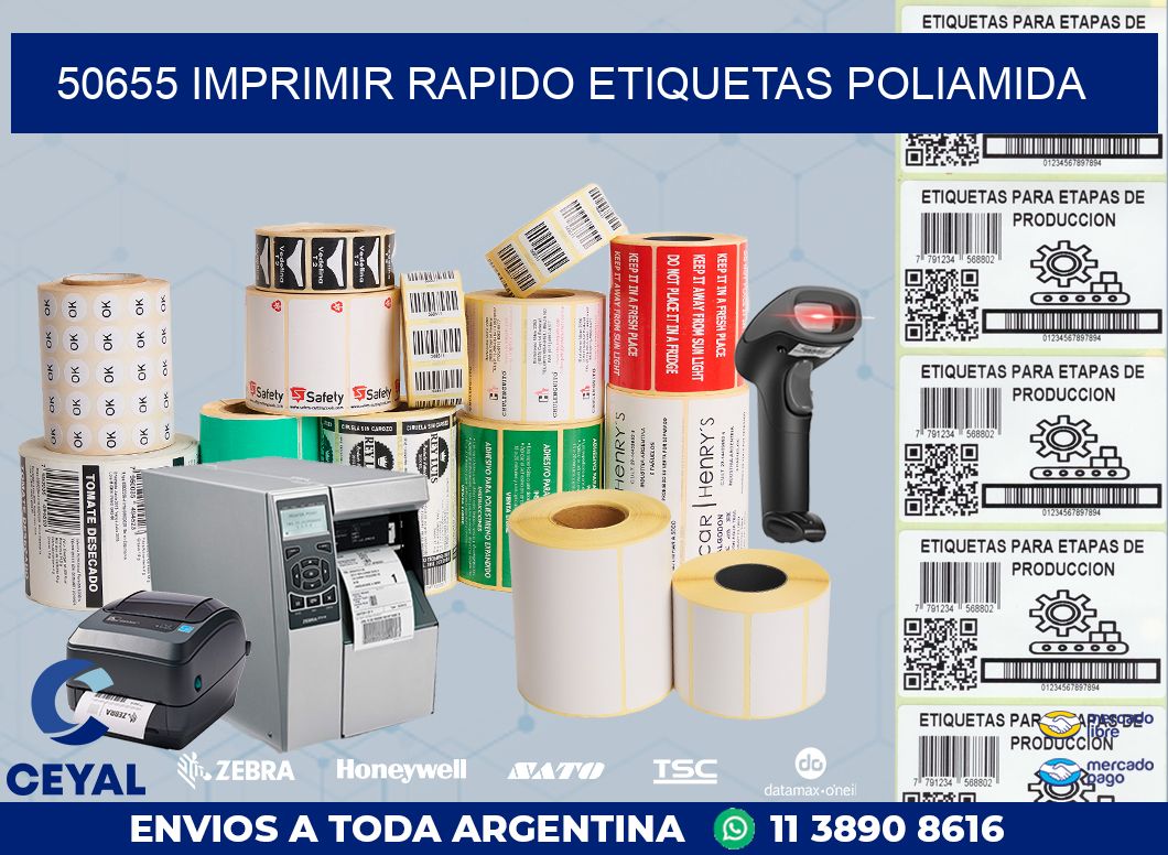50655 IMPRIMIR RAPIDO ETIQUETAS POLIAMIDA