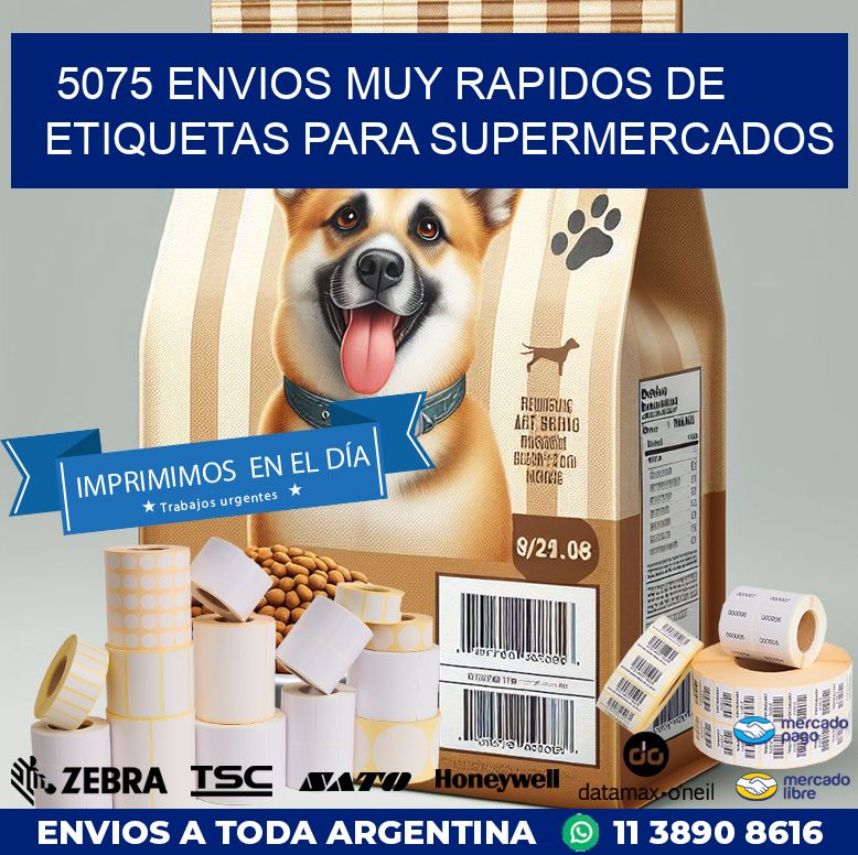 5075 ENVIOS MUY RAPIDOS DE ETIQUETAS PARA SUPERMERCADOS