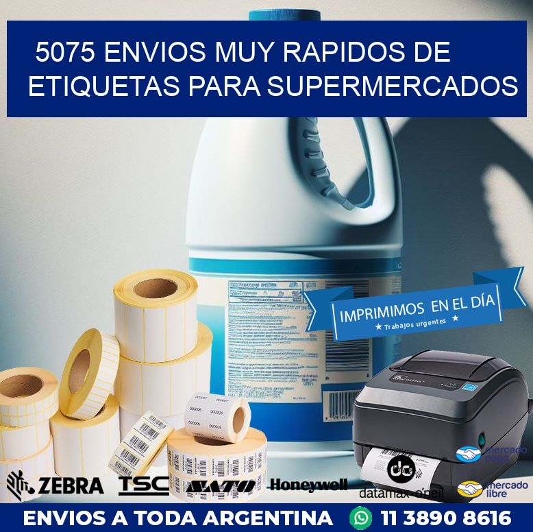 5075 ENVIOS MUY RAPIDOS DE ETIQUETAS PARA SUPERMERCADOS