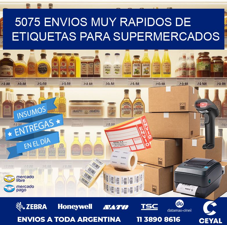 5075 ENVIOS MUY RAPIDOS DE ETIQUETAS PARA SUPERMERCADOS