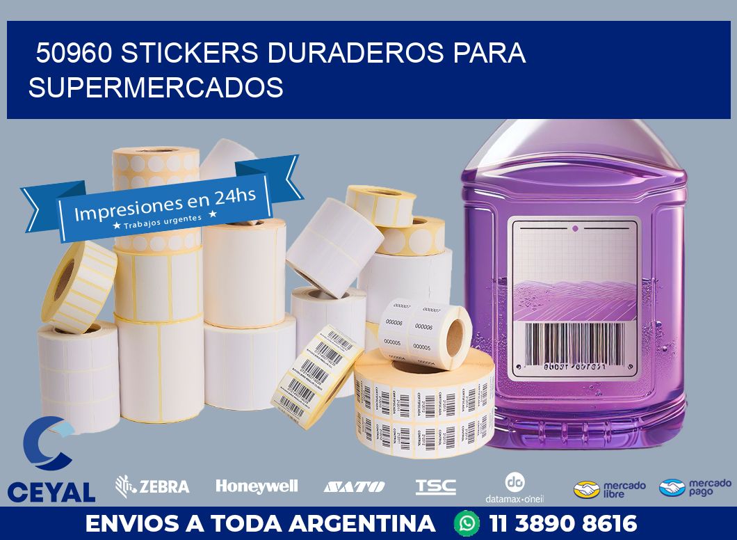 50960 STICKERS DURADEROS PARA SUPERMERCADOS