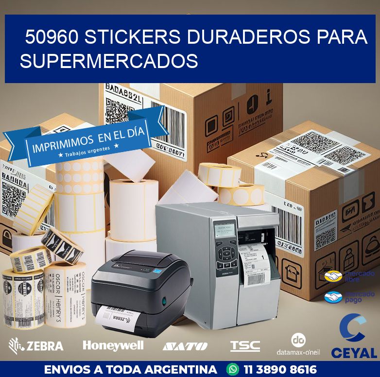 50960 STICKERS DURADEROS PARA SUPERMERCADOS