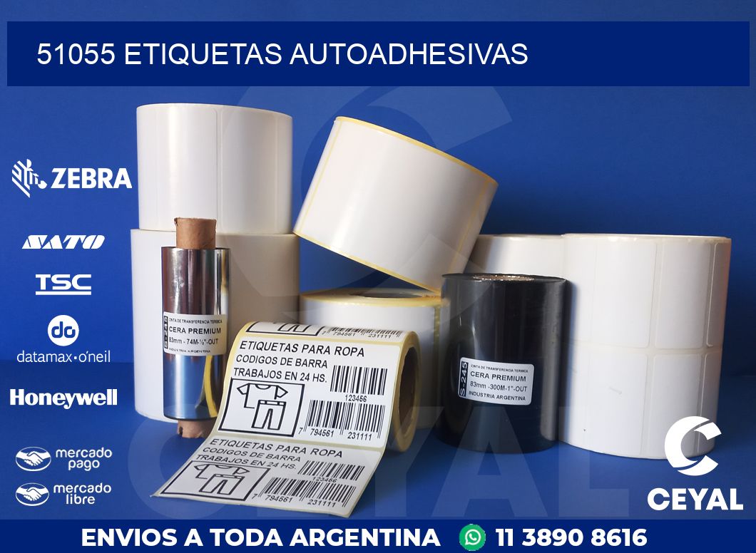 51055 ETIQUETAS AUTOADHESIVAS