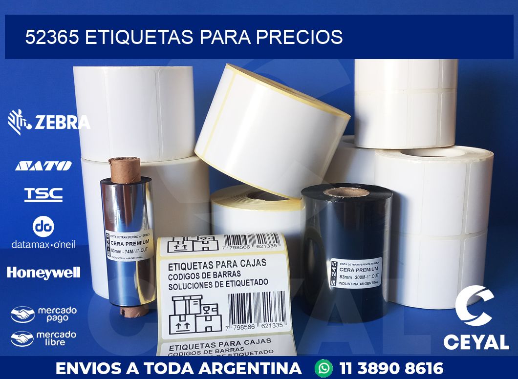 52365 ETIQUETAS PARA PRECIOS
