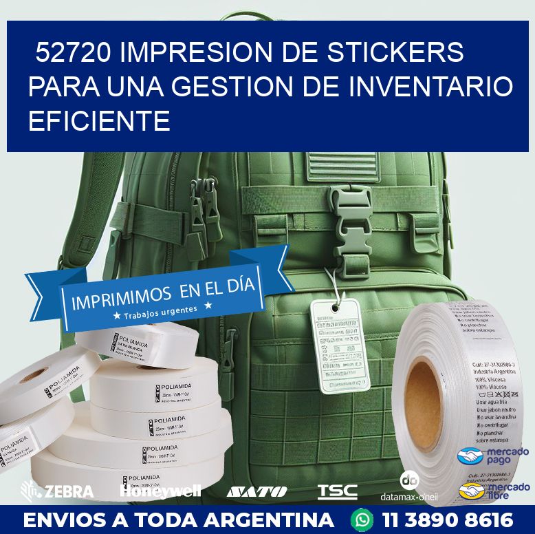 52720 IMPRESION DE STICKERS PARA UNA GESTION DE INVENTARIO EFICIENTE