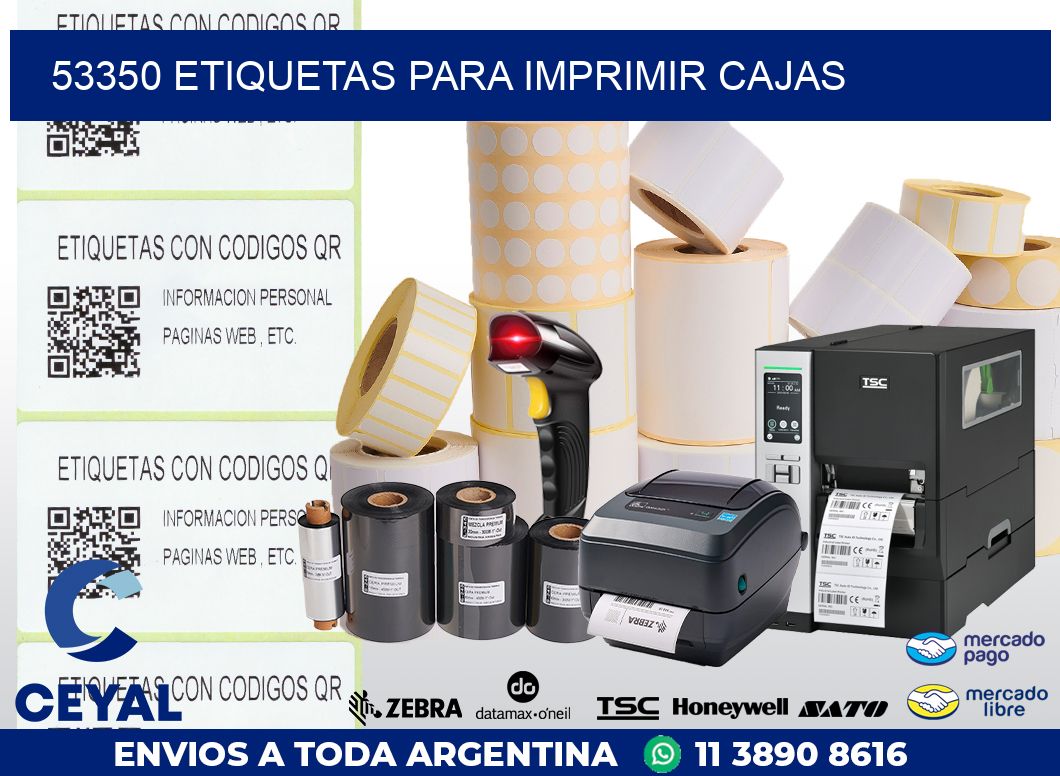 53350 ETIQUETAS PARA IMPRIMIR CAJAS