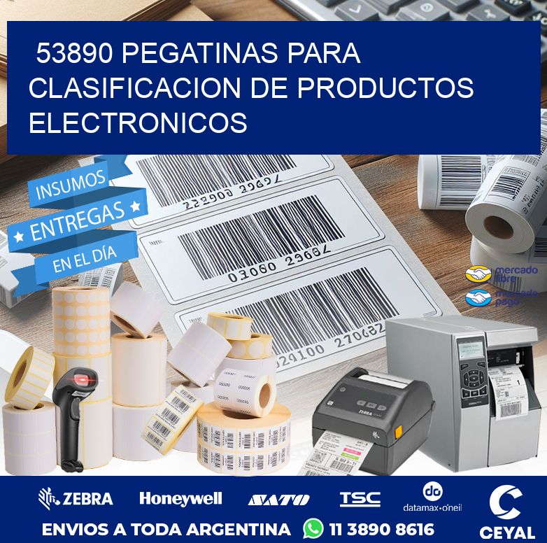 53890 PEGATINAS PARA CLASIFICACION DE PRODUCTOS ELECTRONICOS
