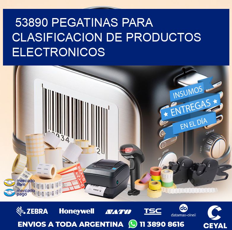 53890 PEGATINAS PARA CLASIFICACION DE PRODUCTOS ELECTRONICOS