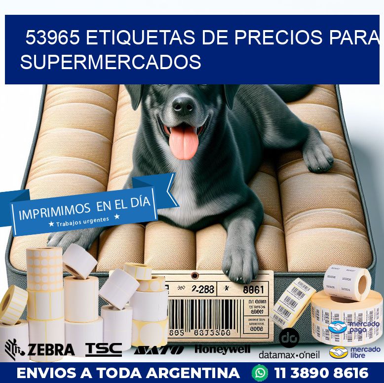 53965 ETIQUETAS DE PRECIOS PARA SUPERMERCADOS