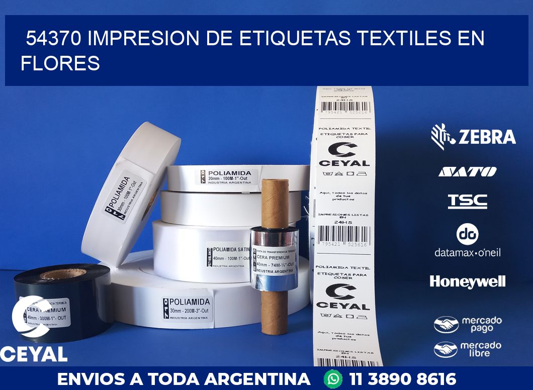 54370 IMPRESION DE ETIQUETAS TEXTILES EN FLORES