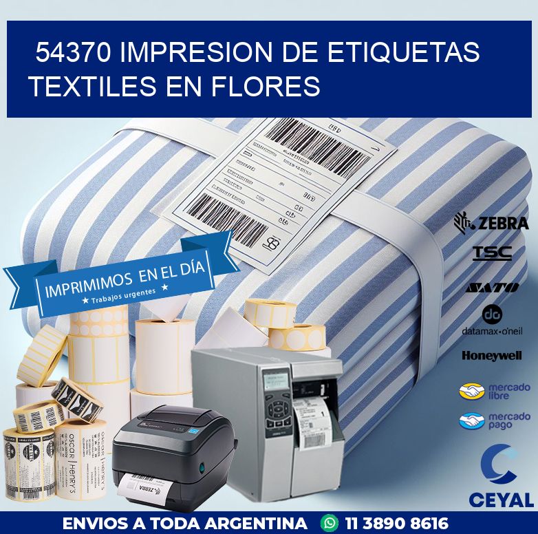 54370 IMPRESION DE ETIQUETAS TEXTILES EN FLORES