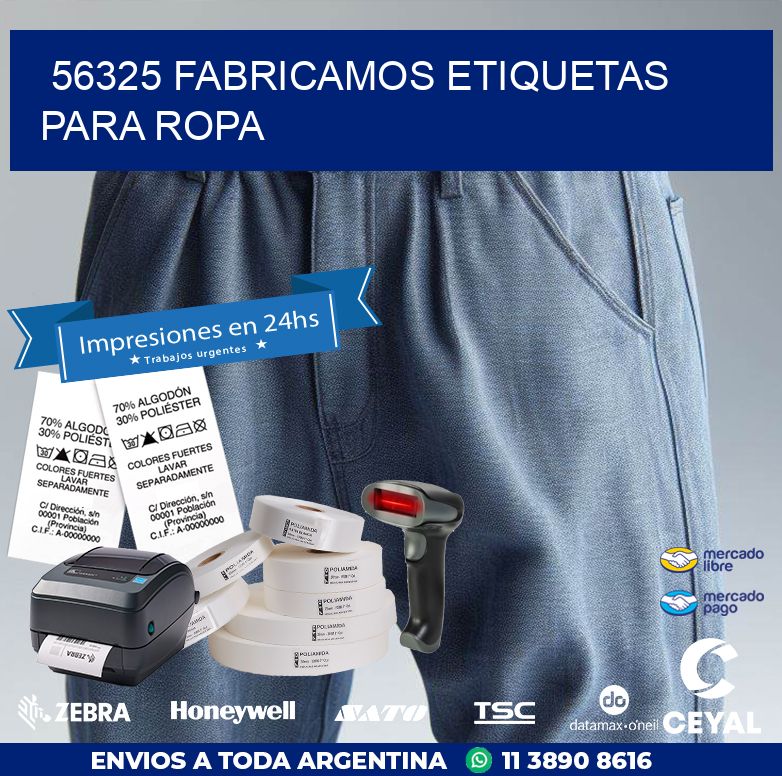 56325 FABRICAMOS ETIQUETAS PARA ROPA