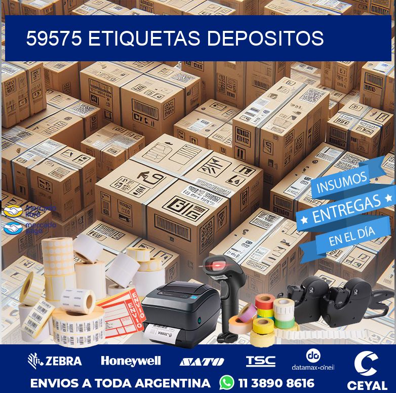 59575 ETIQUETAS DEPOSITOS