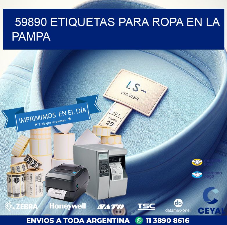59890 ETIQUETAS PARA ROPA EN LA PAMPA