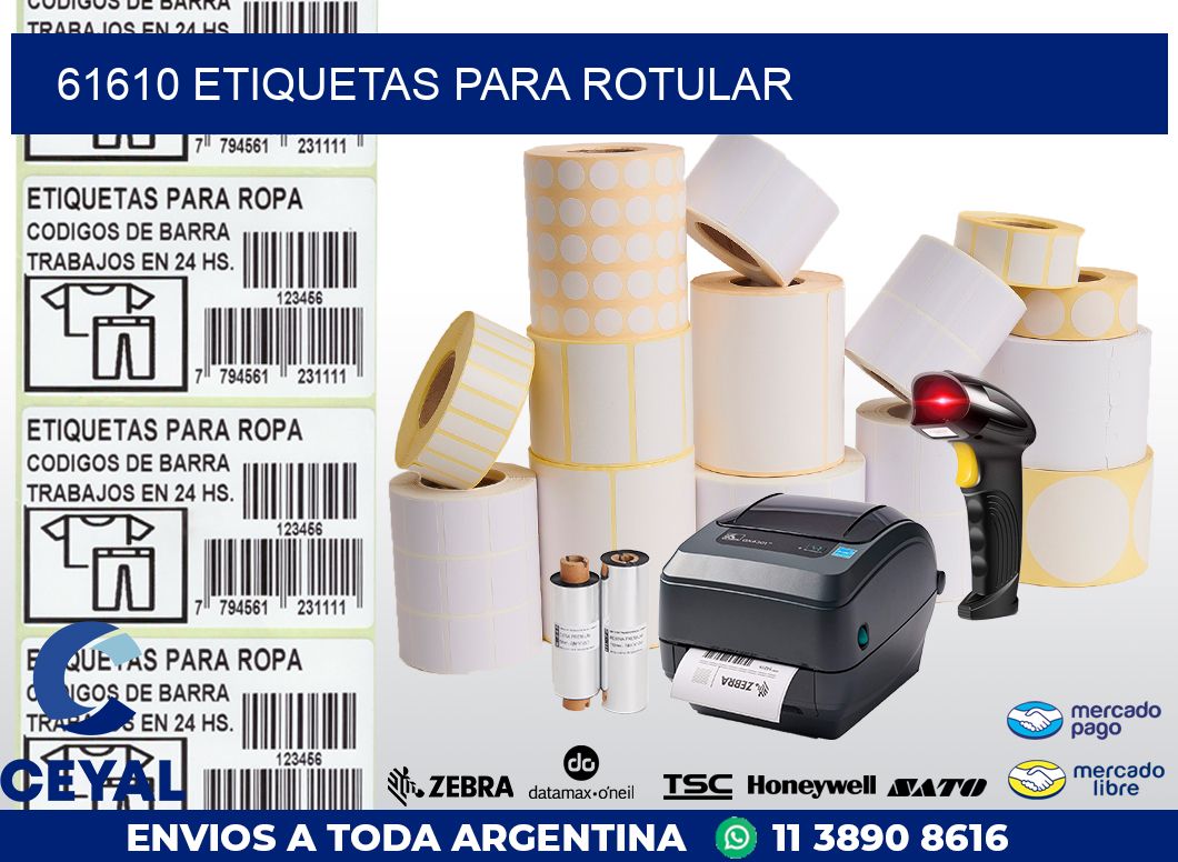 61610 ETIQUETAS PARA ROTULAR