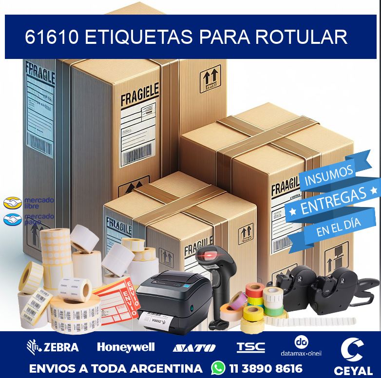 61610 ETIQUETAS PARA ROTULAR