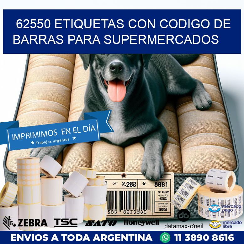 62550 ETIQUETAS CON CODIGO DE BARRAS PARA SUPERMERCADOS