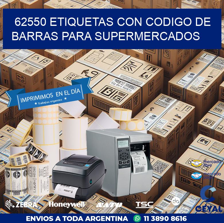 62550 ETIQUETAS CON CODIGO DE BARRAS PARA SUPERMERCADOS