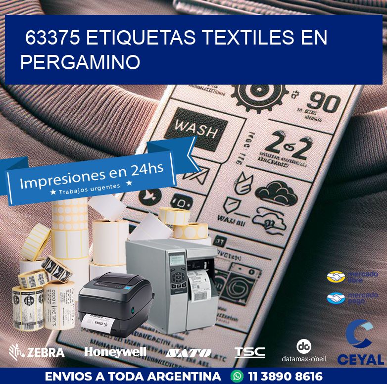 63375 ETIQUETAS TEXTILES EN PERGAMINO