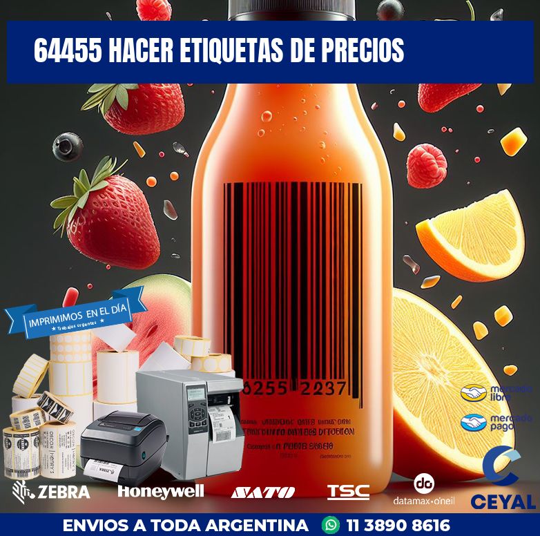 64455 HACER ETIQUETAS DE PRECIOS