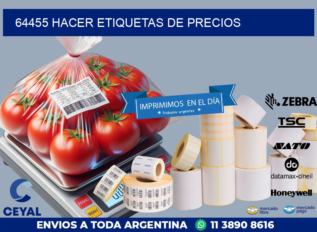 64455 HACER ETIQUETAS DE PRECIOS