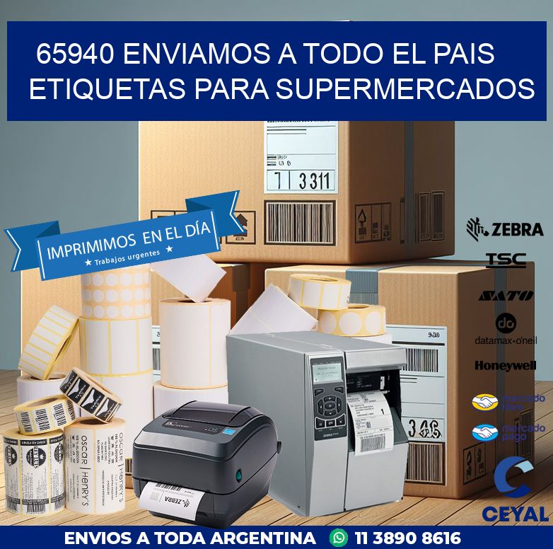 65940 ENVIAMOS A TODO EL PAIS ETIQUETAS PARA SUPERMERCADOS